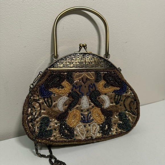 Vintage beaded ornate art  deco handbag fairy glam - Picture 4 of 9